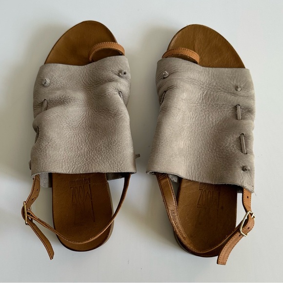 Free People Lake House Sling Back Sandals Stone 37 - Picture 2 of 13